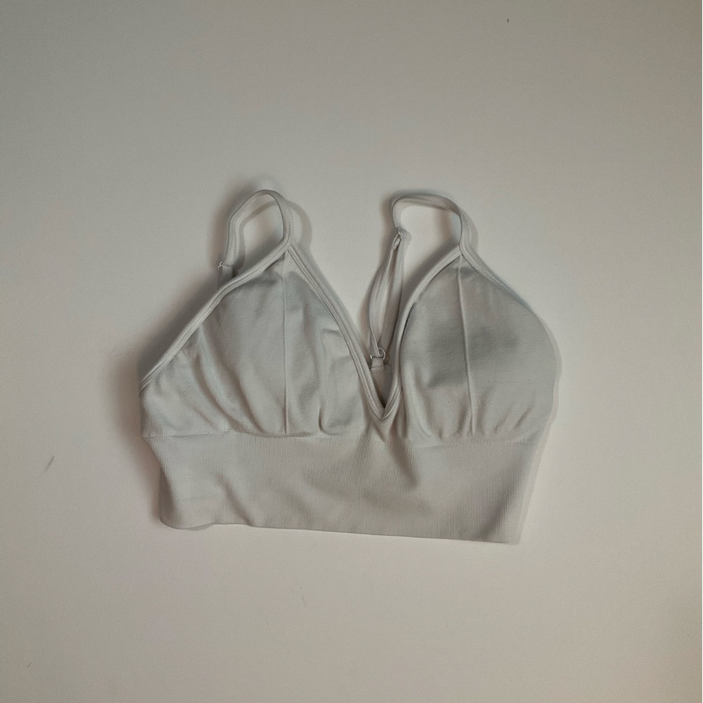 Alphalete Light Gray Bralette Top